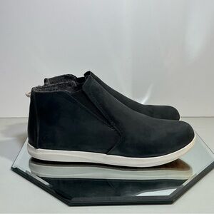 Women’s OluKai Hawai’Iloa Manu Hope Leather Booties, Size 9.5, Black, 20397-LR18